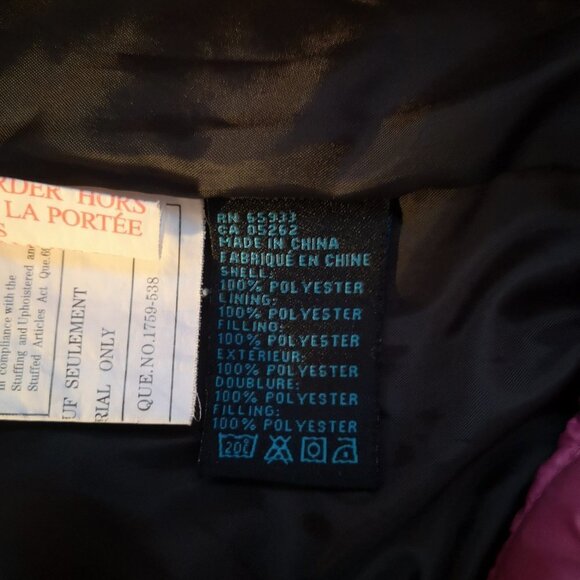 Point Zero Nicole Benisti Girls Size Small Pink w/ Dark Grey Puffy Vest - Picture 7 of 12